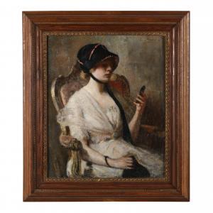 BOSTON Joseph Henry 1859-1954,Portrait of a Seated Woman,Leland Little US 2024-01-18