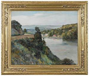 BOSTON Joseph Henry 1859-1954,Summer Landscape,Brunk Auctions US 2022-07-15
