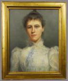 bostwick m. a,PORTRAIT OF A GIRL,1892,Grogan & Co. US 2009-10-18