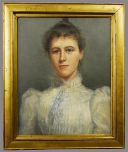 bostwick m. a,PORTRAIT OF A GIRL,1892,Grogan & Co. US 2009-10-18