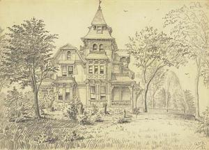 BOSWORTH George F 1859-1953,Residence of Mrs. L.L Ware,1886,Swann Galleries US 2002-05-23