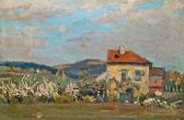 BOSZNAY Istvan Stefan 1868-1944,Szemlőhegy landscape,1921,Nagyhazi galeria HU 2015-12-16