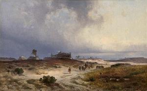 BOTH HERMANN,Pommersche Küstenlandschaft bei aufziehendem Sturm,1856,Galerie Bassenge 2017-05-26