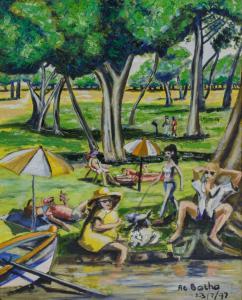 Botha At 1949,Picnic Time,1997,5th Avenue Auctioneers ZA 2023-04-16
