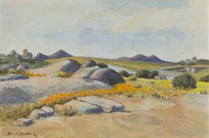BOTHA David Johannes 1921-1995,Namaqualand Landscape,1989,Strauss Co. ZA 2023-11-27