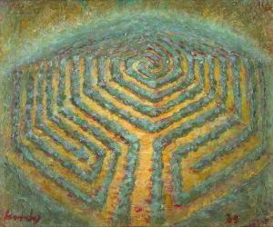 BOTHA Hardy 1947,Labyrinth I,1985,Strauss Co. ZA 2024-03-11