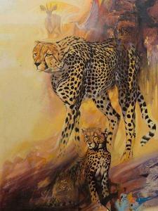 BOTHA Peter 1900-1900,Cheetah & Cub,5th Avenue Auctioneers ZA 2016-02-21