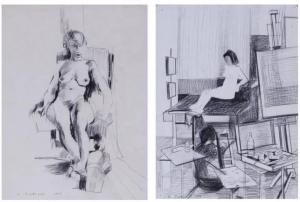BOTHWELL Dorr 1902-2000,THE ARTIST\’S MODEL,1959,Clark Cierlak Fine Arts US 2021-11-13