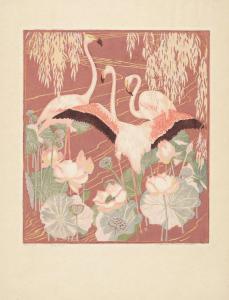 BOTKE Jessie Arms 1883-1971,Flamingos,1930,Bonhams GB 2023-10-03