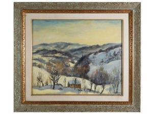 BOTTA Guido 1921-2010,Paesaggio innevato,1970,Maison Bibelot IT 2022-11-23