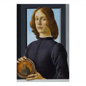 BOTTICELLI Sandro 1444-1510,Portrait of a young man holding a roundel,Sotheby's GB 2021-01-28