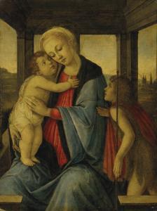BOTTICELLI Sandro 1444-1510,The Madonna and Child with the infant Saint John t,Christie's 2021-04-22
