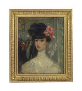 BOTTINI Georges Alfred 1874-1907,Une demoiselle au Moulin Rouge,1905,Christie's GB 2016-11-03