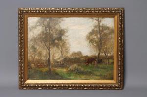 BOTTOMLEY Edwin 1865-1929,Cattle Grazing Near a Barn,Hartleys Auctioneers and Valuers GB 2019-06-12