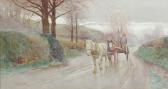 BOTTOMLEY Edwin 1865-1929,horse and cart on a rural track,1914,Bonhams GB 2003-05-21