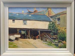 BOTTOMLEY FRED 1883-1960,The Fisherman's Yard, Mousehole; the reverse with ,Cheffins GB 2022-06-09
