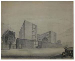 BOTTONI Piero 1903-1973,EDIFICIO POLIFUNZIONALE INAIL A LECCO,1939,Pandolfini IT 2009-05-18