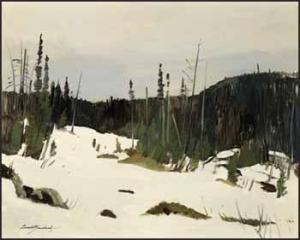 BOUCHARD Lorne Holland 1913-1978,In the Laurentide Park, Quebec,1977,Heffel CA 2013-11-30