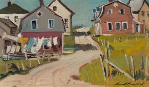 BOUCHARD Lorne Holland 1913-1978,Petite rue – Les Éboulements,1962,Heffel CA 2023-07-27