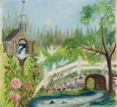 BOUCHARD Simone Mary 1912-1945,Les oiseaux aux roses,Heffel CA 2021-06-26