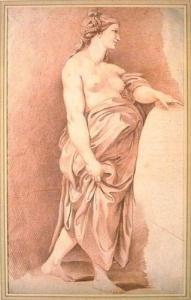 BOUCHARDON Edme 1698-1762,Etude de femme drapée,Oger-Camper FR 2008-05-19