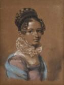 BOUCHARDY Étienne,Portrait d'une jeune femme portant une collerette,Delorme-Collin-Bocage 2009-03-13