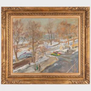 BOUCHE Louis George 1896-1969,90th Street Bus Stop,Stair Galleries US 2023-11-09