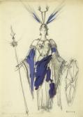 BOUCHENE Dimitri,Costume Designs for "L'incoronazione di Poppea",1953,MacDougall's 2012-05-27