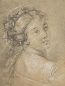 BOUCHER Francois 1703-1770,Femme en buste,Christie's GB 2024-03-20