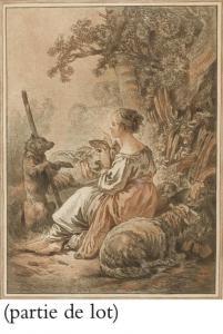 BOUCHER Francois 1703-1770,Pastorale
 (Jean-Richard 839), 
Berger et BergÃ¨re,Christie's 2008-01-30
