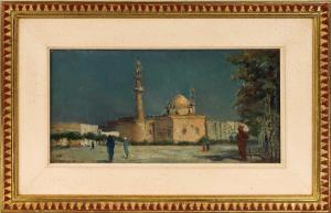 BOUCHOR Joseph Felix 1853-1937,La mosquée Madrasa du Sultan Hassan a,Cannes encheres, Appay-Debussy 2023-07-07