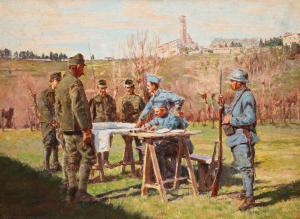 BOUCHOR Joseph Felix 1853-1937,PRISONERS OF WAR,1918,Amelia Jeffers US 2024-03-07