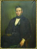 BOUCOIRAN Numa 1805-1869,Portrait d'homme assis,1869,Boisgirard - Antonini FR 2009-10-13