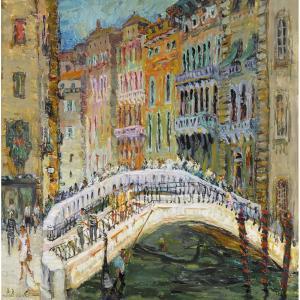 BOUDET Pierre 1915-2011,Sommerstimmung in Venedig,1967,Dobiaschofsky CH 2015-11-04