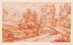 BOUDEWYNS Adriaen Frans,Italianate Landscape with a Fortified Town,William Doyle 2023-10-19