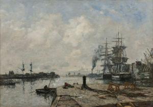 BOUDIN Eugene,Boulogne-sur-mer, le port,c.1891,Artcurial | Briest - Poulain - F. Tajan 2016-12-06