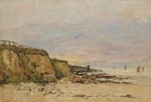 BOUDIN Eugene 1824-1898,Villerville, le rivage,1893-1894,Christie's GB 2017-03-24