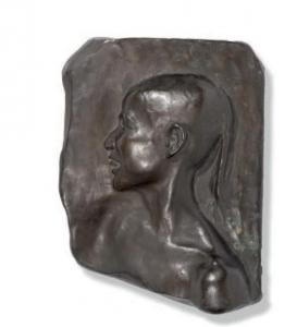 BOUDON Emile 1800-1900,Buste d'enfant asiatique de profil,1914,Neret-Minet FR 2016-12-07