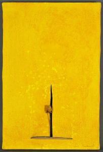 BOUDREAULT Louis 1956,Composition sur fond jaune,Yann Le Mouel FR 2019-10-03