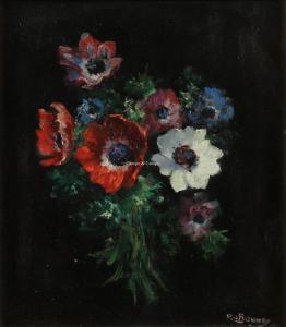 BOUDRY Alois 1851-1938,Nature morte aux fleurs sauvages,Campo & Campo BE 2022-10-25