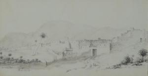 BOUET Alphonse 1800-1800,Vue de Bou Saada,1853,EVE FR 2014-04-25