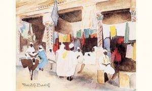 BOUET Max 1900-1900," Souk el Trouk, Tunis ".,Gros-Delettrez FR 2003-12-15