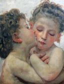 BOUGEREAU Adolphe,'A Kiss', Study of putti kissing,Gorringes GB 2012-09-05