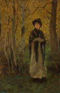 BOUGHTON George Henry 1833-1905,A Stroll through the Woods,William Doyle US 2023-03-01