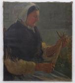 BOUGHTON LEIGH Dora 1903-1940,The Net Maker,20th century,Claydon Auctioneers UK 2022-08-28