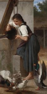 BOUGUEREAU Elizabeth Jeanne 1837-1922,Girl at the Well,Sotheby's GB 2023-01-26