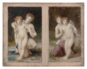 BOUGUEREAU William Adolphe 1825-1905,A Double Study for Amor Disarmed (﻿Doub,20th Century,Sotheby's 2024-02-02