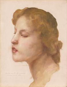 BOUGUEREAU William Adolphe 1825-1905,STUDY OF A WOMAN'S HEAD,Sotheby's GB 2012-11-08