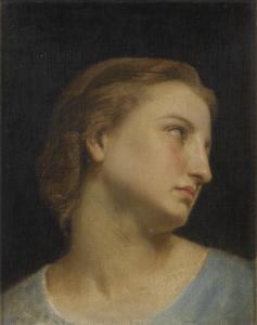 BOUGUEREAU William Adolphe,STUDY OF A WOMAN'S HEAD (PHILOMÈLE ET PROGNÉ),Sotheby's 2012-05-04