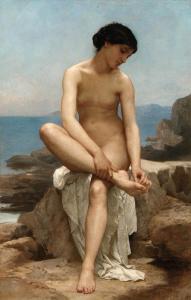BOUGUEREAU William Adolphe 1825-1905,The Bather,1879,Christie's GB 1999-05-06